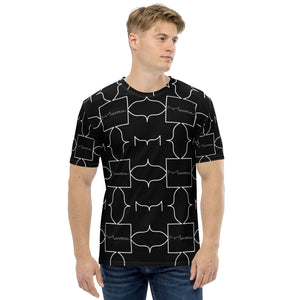 Mavoca Black & White Unisex Pattern T-shirt